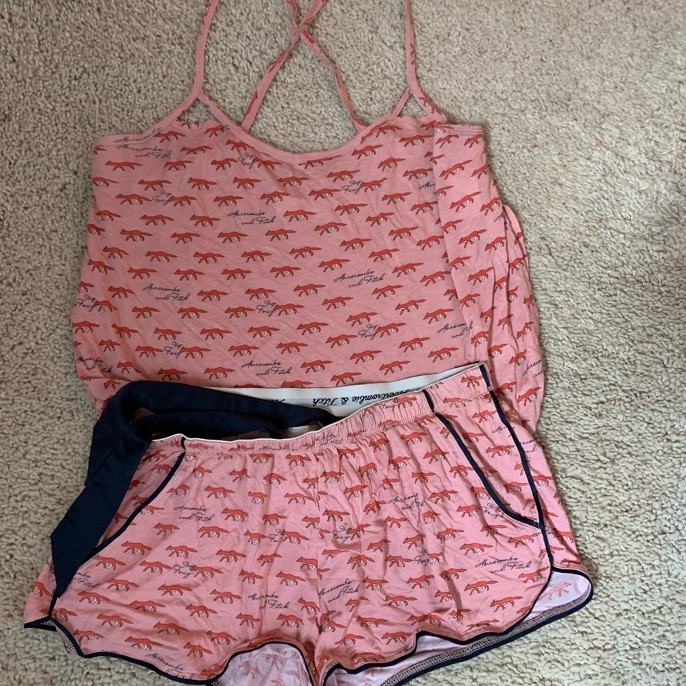 Fox Print Abercrombie&Fitch Sleep Set